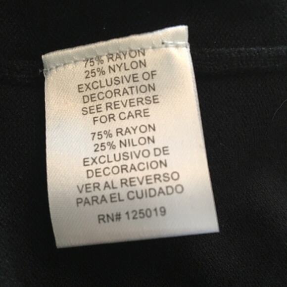 Joseph A Beaded NeckSweater Size Medium Black NWT - Picture 6 of 7